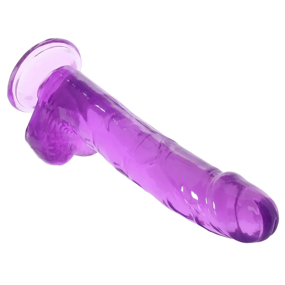 Size Queen 8 Inch Jelly Dildo in Purple – Vancouver adult boutique – features