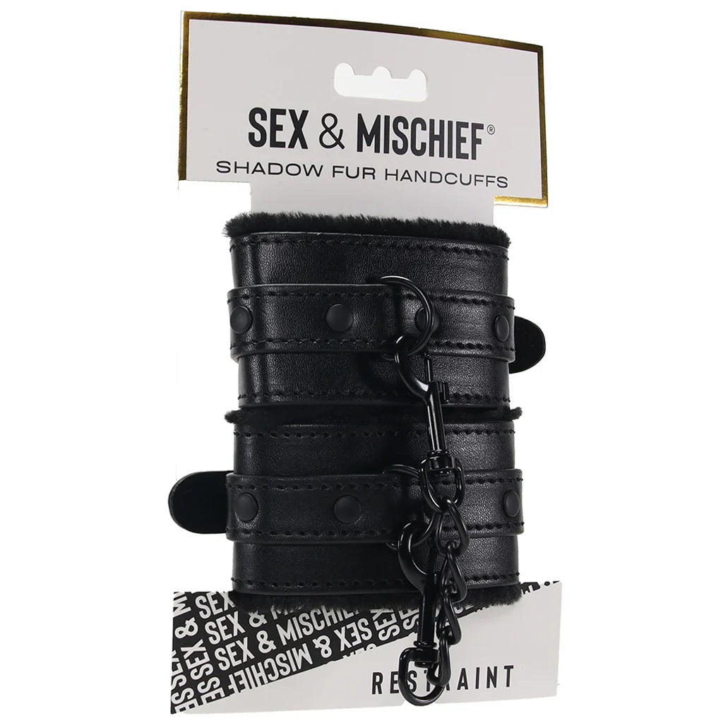 Sex & Mischief Shadow Fur Handcuffs — delivered in Vancouver in 1–2 hours | Heaven Boutique