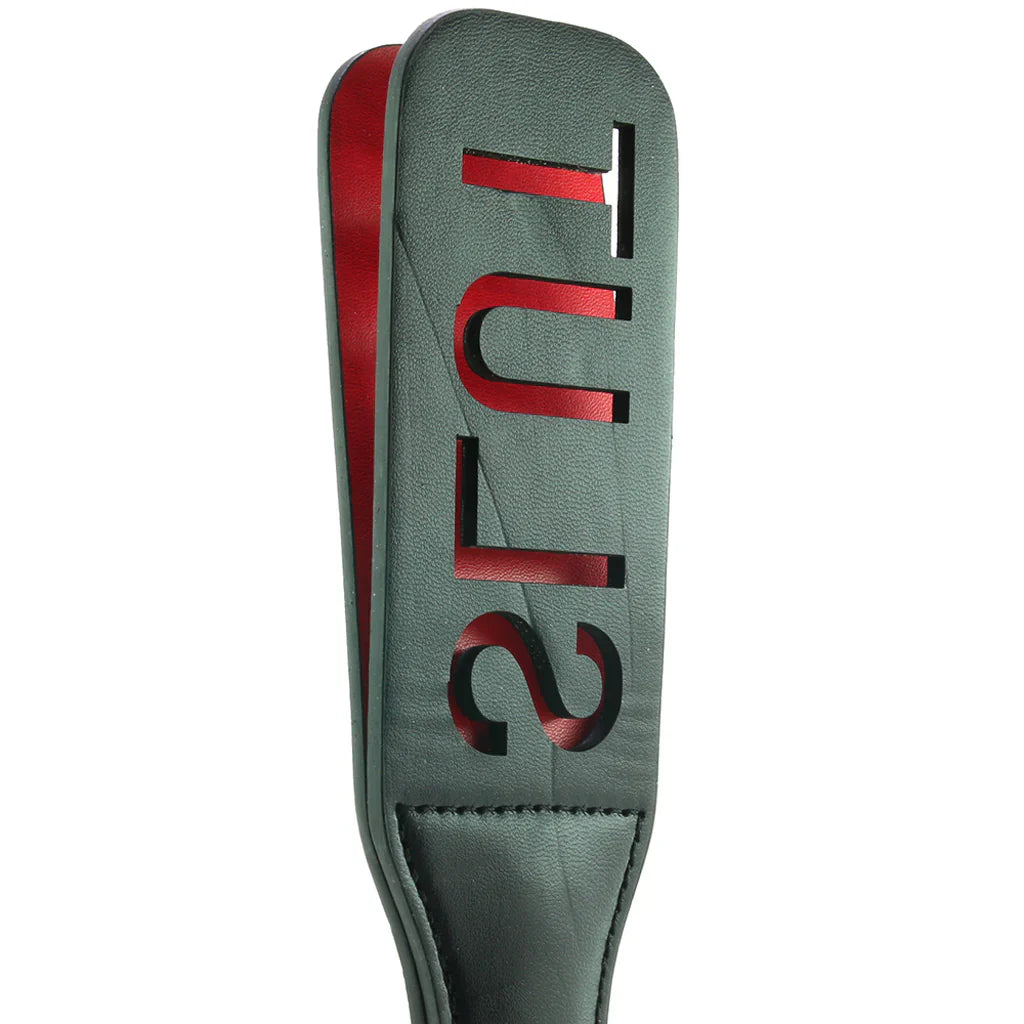 Ouch! SLUT Paddle – Heaven Boutique Vancouver – side view