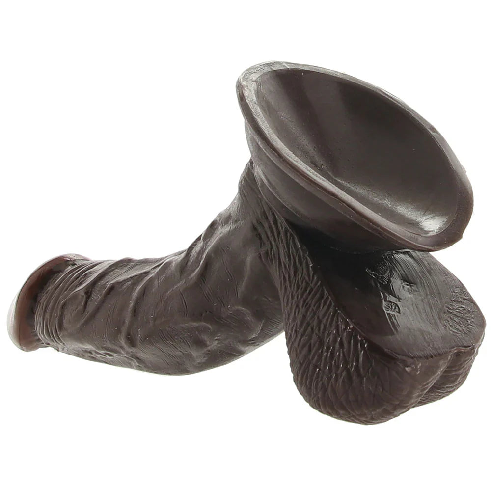 Real Skin Whoppers 6.5 Inch Dildo in Brown – Vancouver — discreet 1–2 hour delivery – close-up view