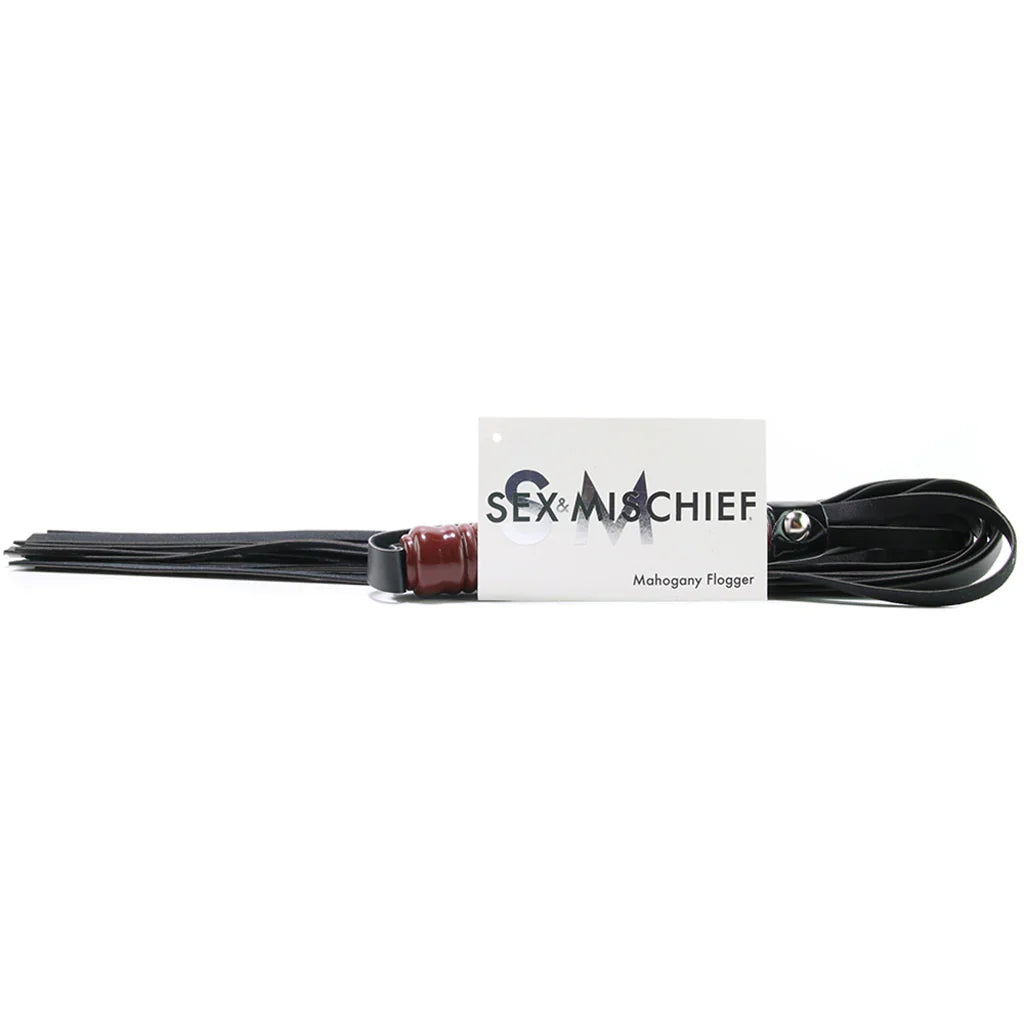 Sex & Mischief Mahogany Flogger — delivered in Vancouver in 1–2 hours | Heaven Boutique