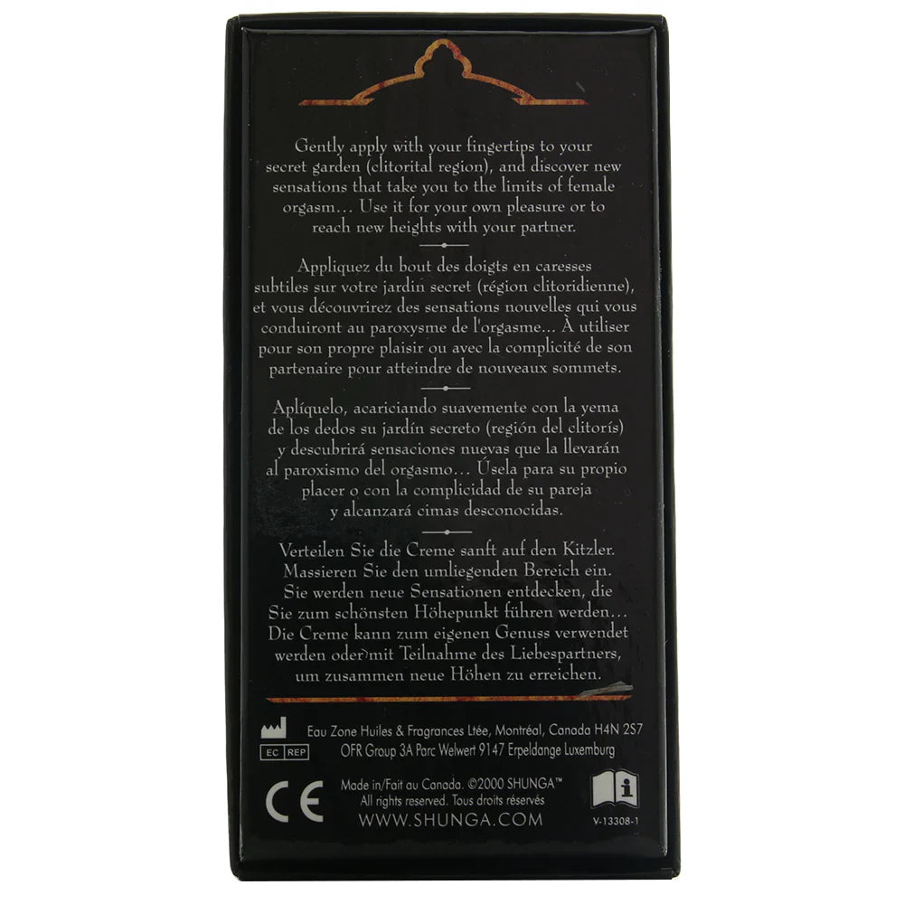 Secret Garden Female Orgasm Cream 1oz/30ml – Heaven Boutique Vancouver – side view