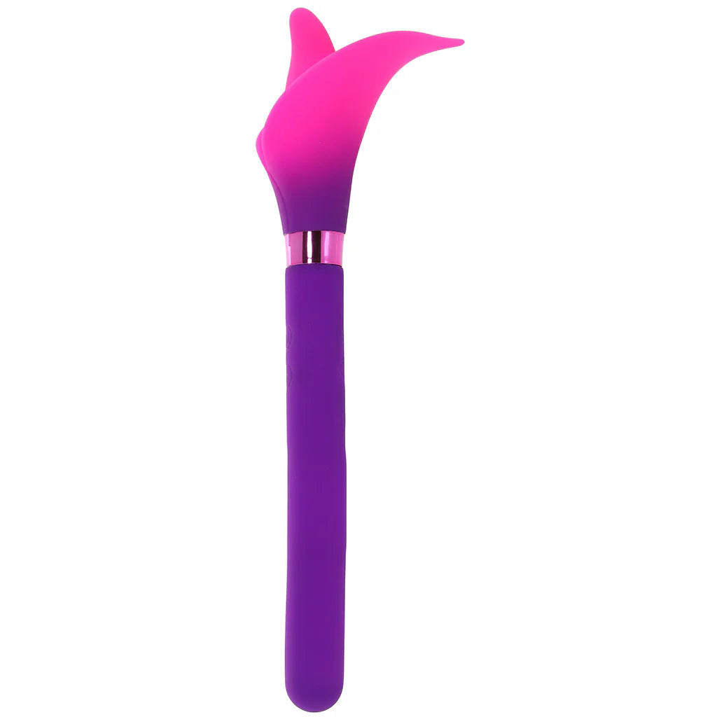 Vala Fiercely Powerful Silicone Flower Vibe in Purple – Vancouver adult boutique – features