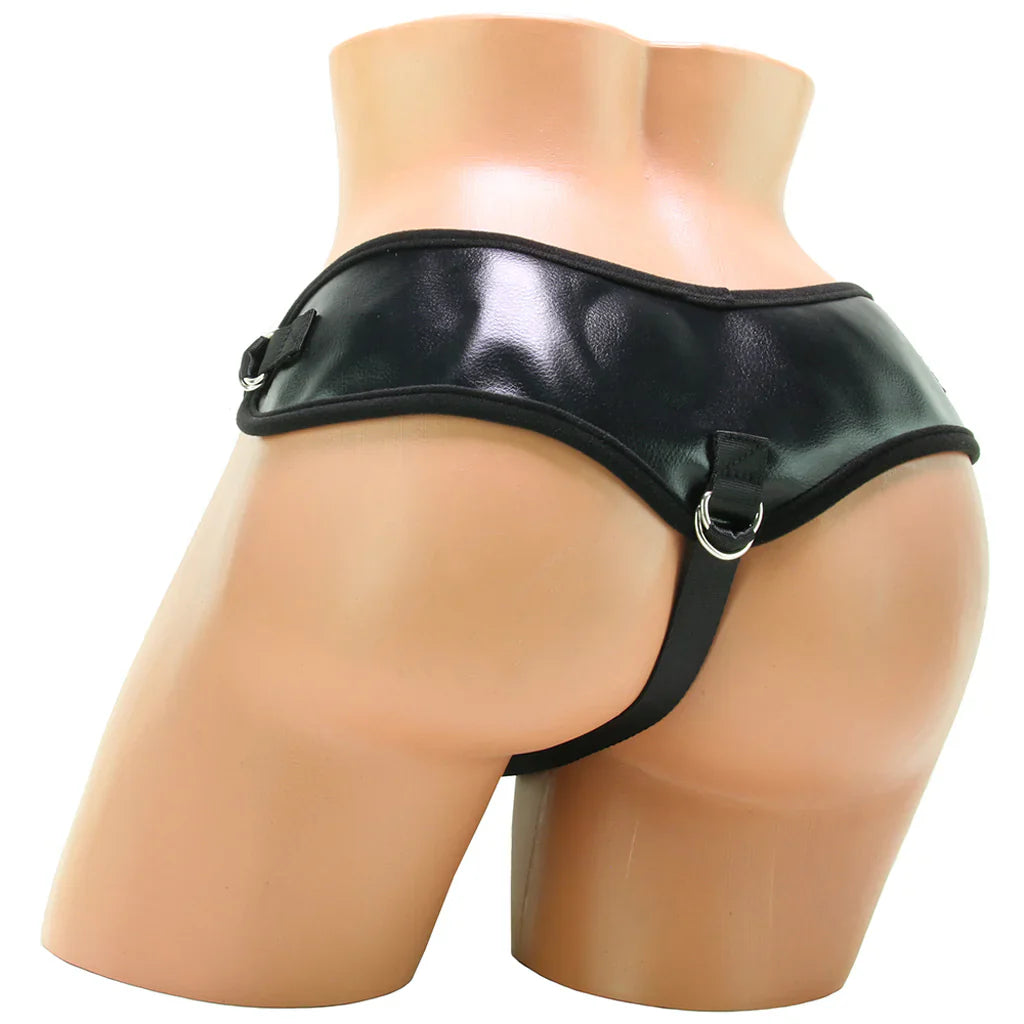 Natural Realskin 8 Inch Squirting Cock & Harness in Vanilla – Vancouver — discreet 1–2 hour delivery – close-up view