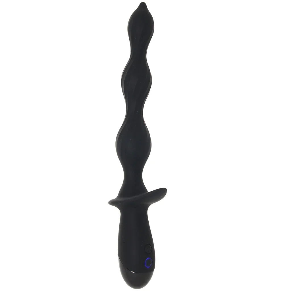 Ass-Station Deep Dive Beaded Anal Vibe – Vancouver adult shop – in use view