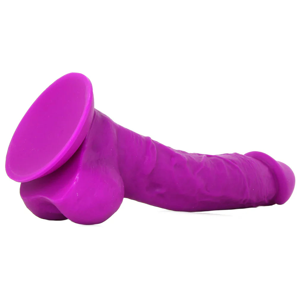ColourSoft 8 Inch Silicone Dildo in Purple Vancouver – product detail