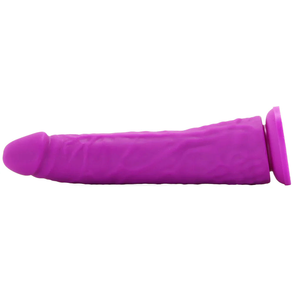 Colours Thin Pleasures 8 Inch Silicone Dildo in Purple – Vancouver adult boutique – features