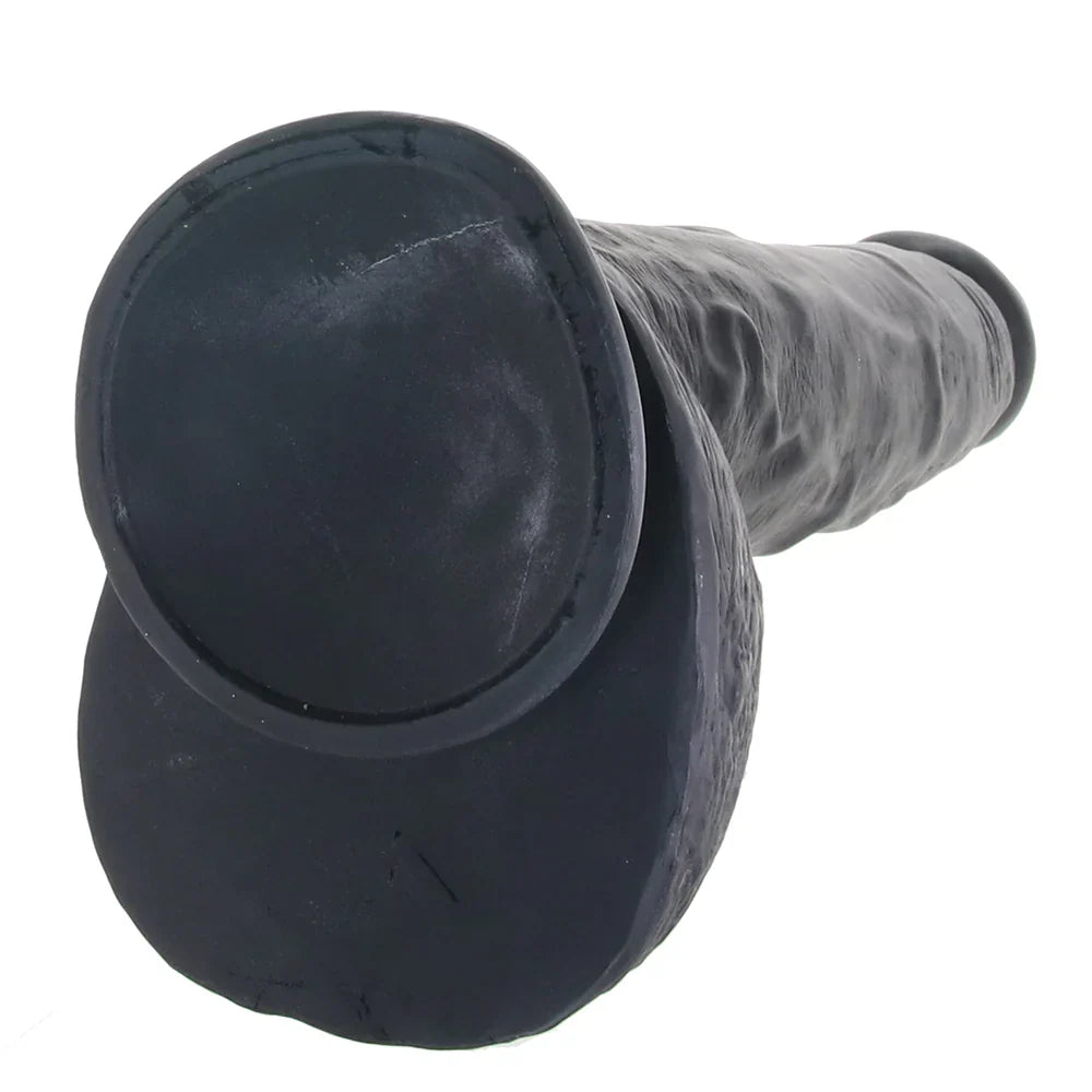 Master Cock Beefy Brad 9 Inch Ballsy Dildo in Black – Vancouver — discreet 1–2 hour delivery – close-up view