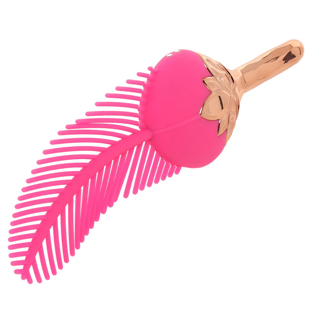 Rayne Silicone Feather Vibe – Vancouver adult shop – in use view