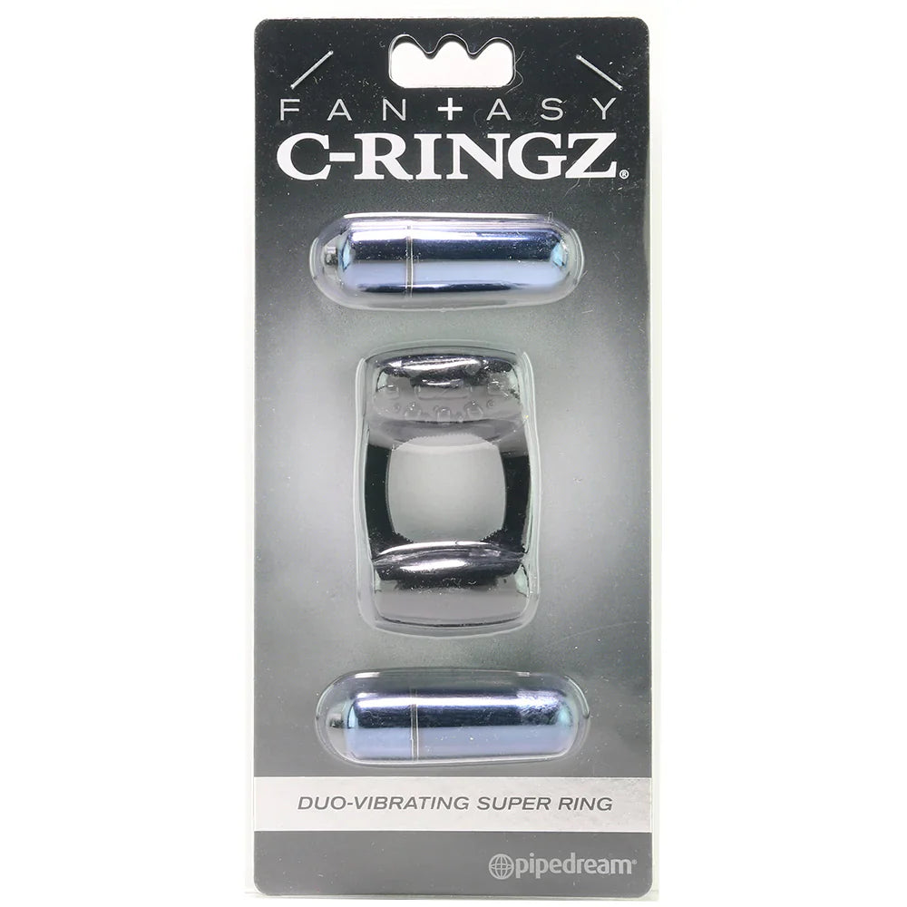 Duo-Vibrating Super Ring in Black – Vancouver — discreet 1–2 hour delivery – close-up view