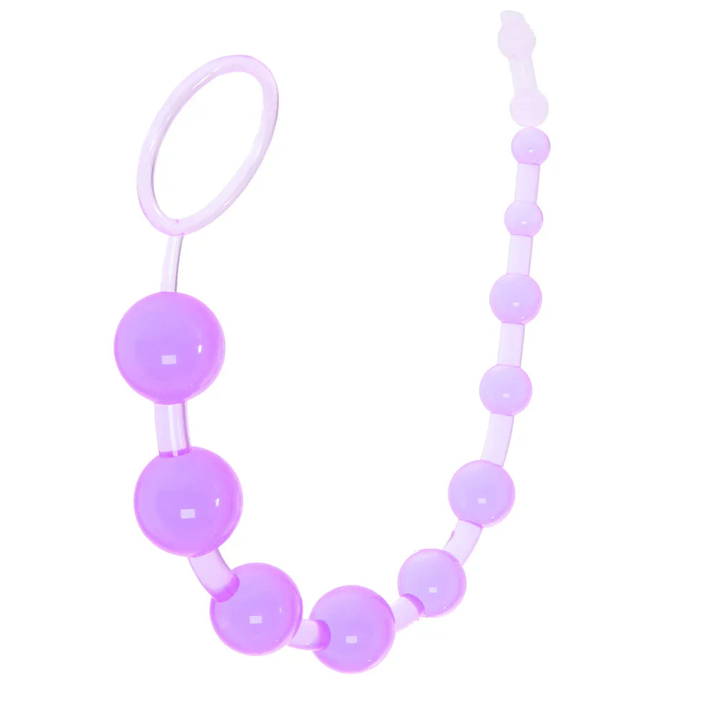 X-10 Anal Beads in Purple – Heaven Boutique Vancouver – side view