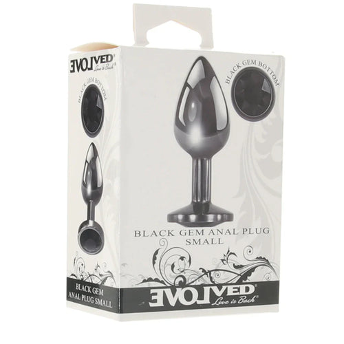 Black Gem Anal Plug in Small - Small — delivered in Vancouver in 1–2 hours | Heaven Boutique