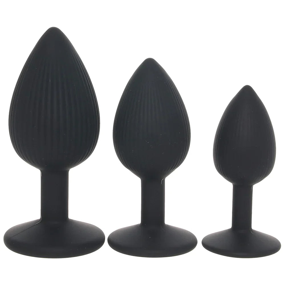 Renegade Triple Ace Silicone Butt Plug Kit – Heaven Boutique Vancouver – side view