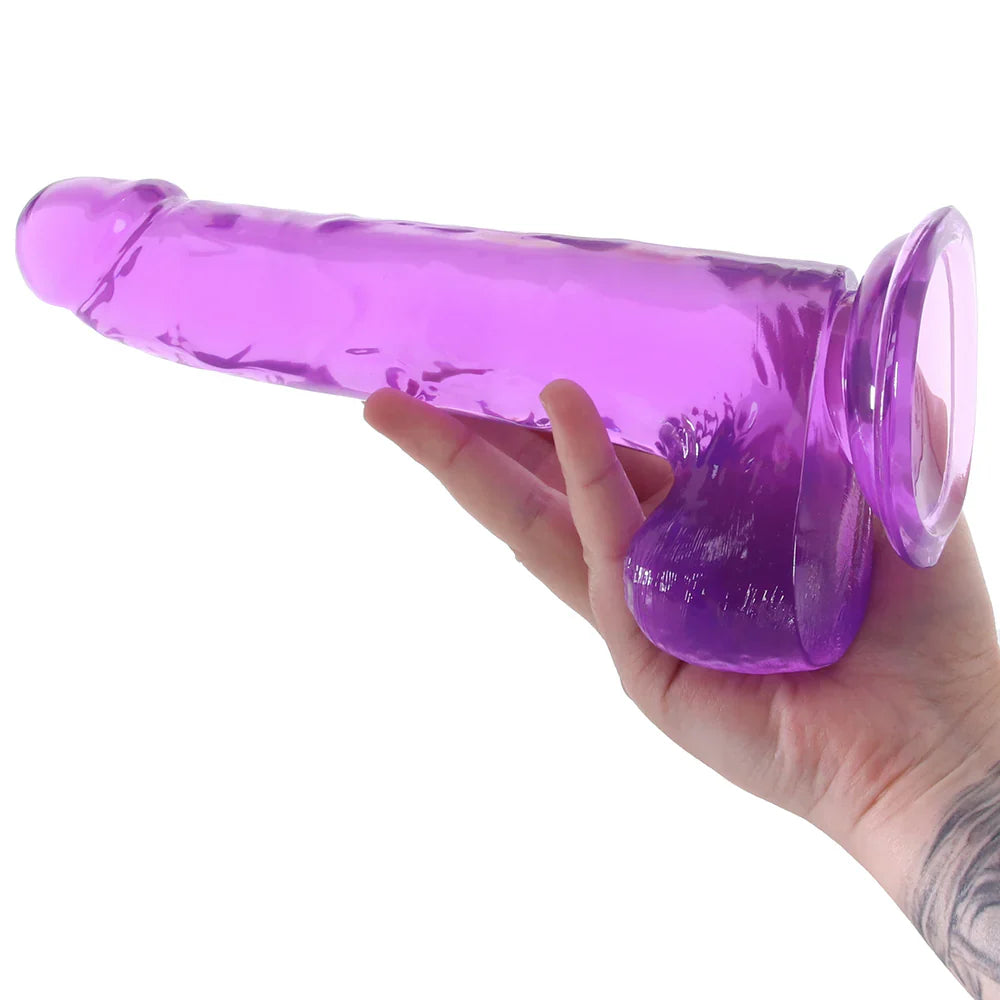Size Queen 8 Inch Jelly Dildo in Purple Vancouver – product detail