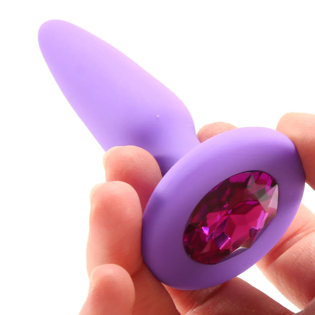 Glams Mini Purple Gem Silicone Butt Plug Vancouver – product detail