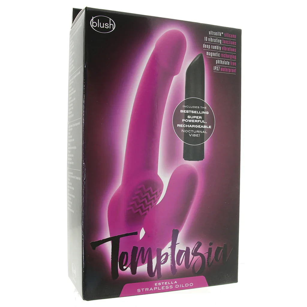 Temptasia Estella Vibrating Strapless Dildo — delivered in Vancouver in 1–2 hours | Heaven Boutique
