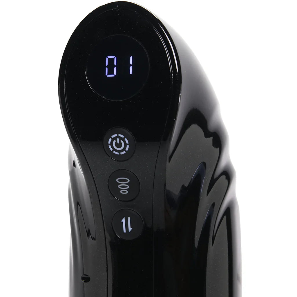 Pumped StrokeMate Auto Stroker in Black – Vancouver — discreet 1–2 hour delivery – close-up view