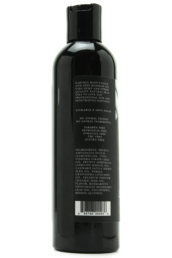 Edible Massage Oil 8oz/236ml in Strawberry – Vancouver — discreet 1–2 hour delivery – close-up view