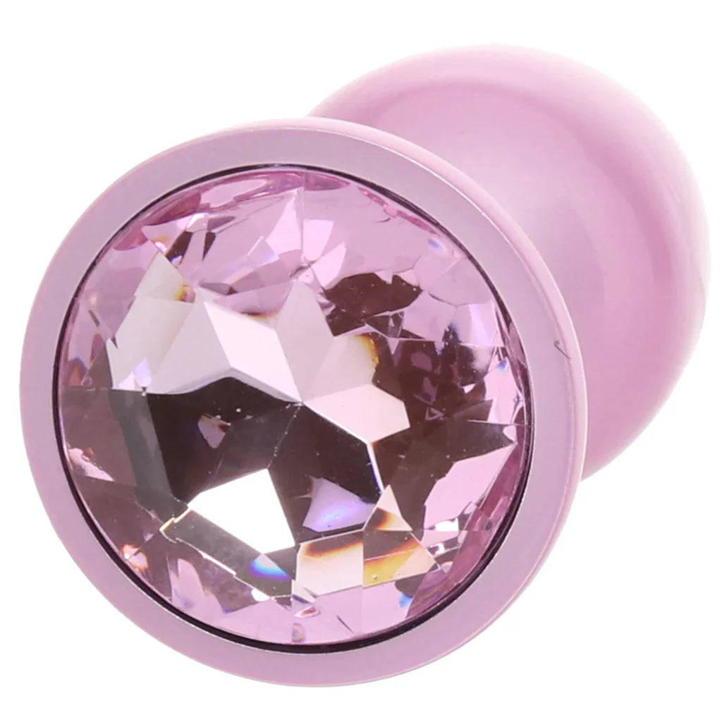Rear Assets Pink Metal Butt Plug in Small - Small – Vancouver — discreet 1–2 hour delivery – close-up view