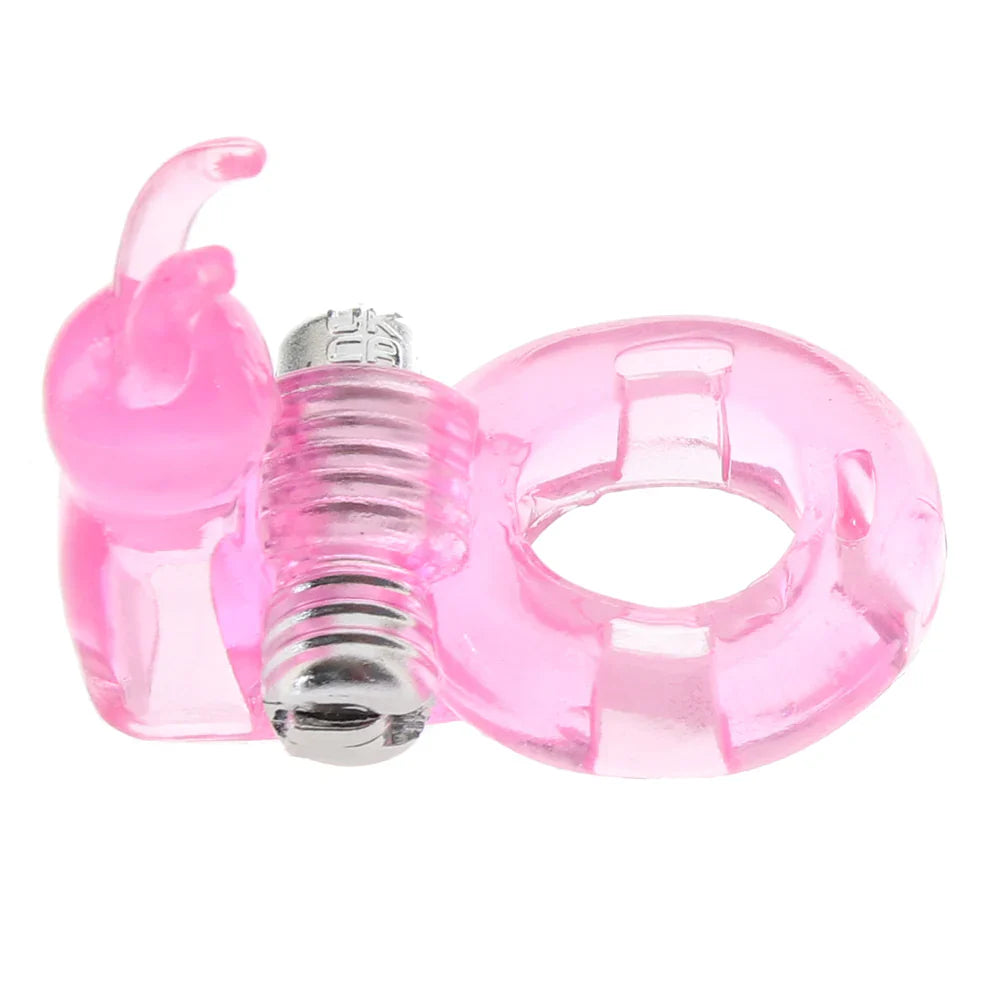 Basic Essentials Bunny Enhancer Vibrating Cock Ring – Vancouver adult boutique – features