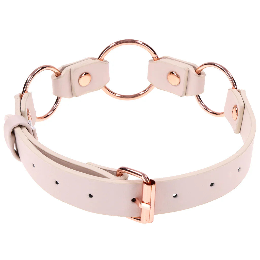 S&M Peaches 'n CreaMe Ring Day Collar – Heaven Boutique Vancouver – side view