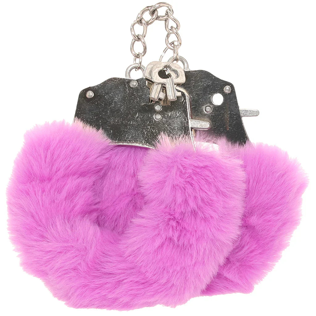 Ouch! Heavy Duty Fluffy Cuffs in Purple – Vancouver – packaging view