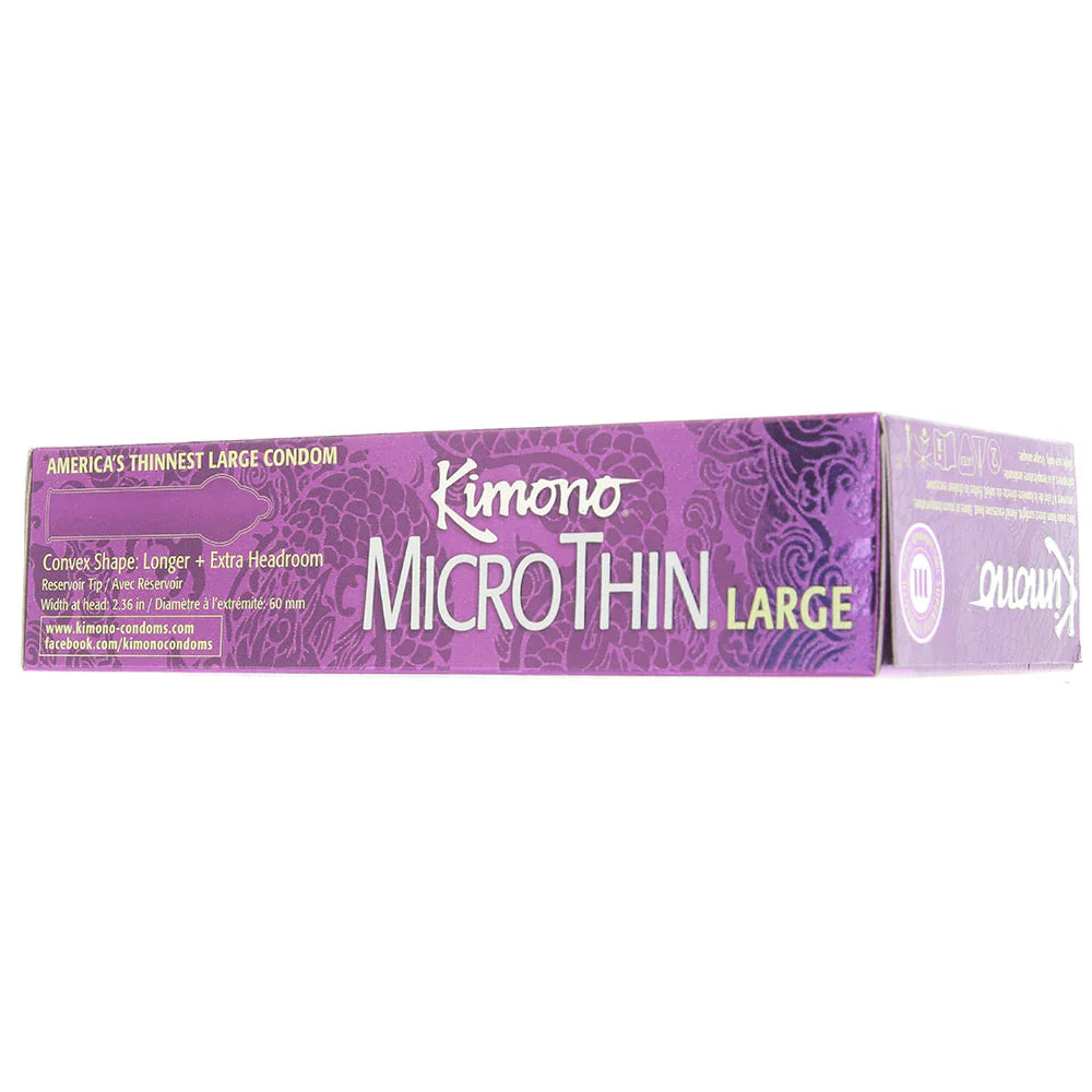 Kimono MicroThin Plus Large Condoms in 12 Pack Vancouver – product detail