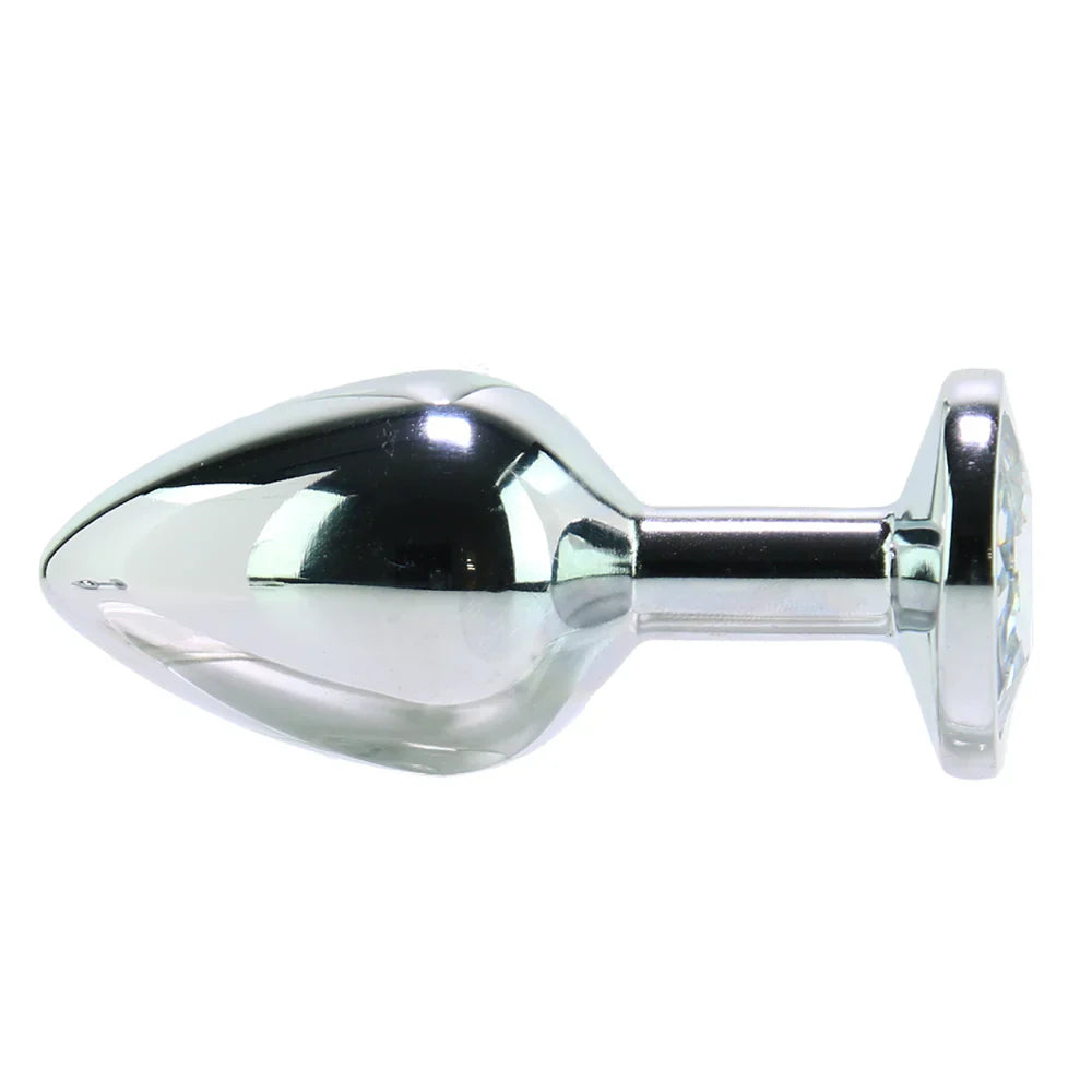 Booty Sparks Clear Gem Anal Plug in Small – Heaven Boutique Vancouver – side view