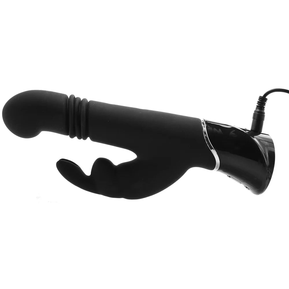 Greedy Girl Thrusting G-Spot Rabbit Vibrator – Heaven Boutique Vancouver – side view