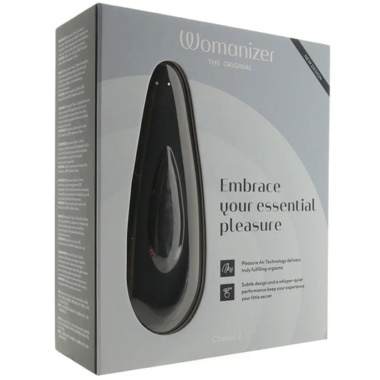 Womanizer Classic 2 Pleasure Air Stimulator in Black — delivered in Vancouver in 1–2 hours | Heaven Boutique