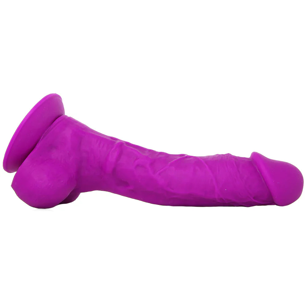 ColourSoft 8 Inch Silicone Dildo in Purple – Vancouver adult boutique – features