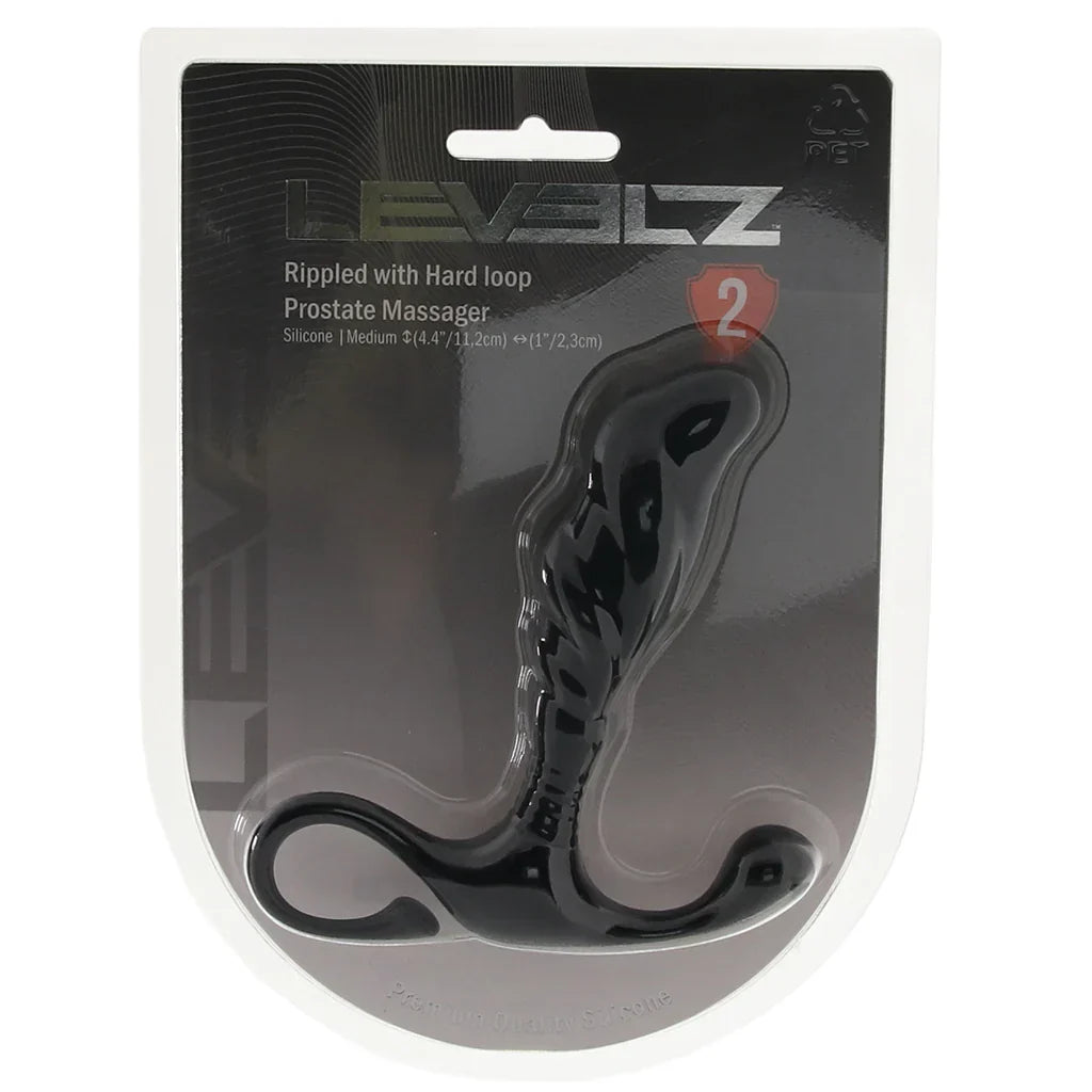 LEVELZ Rippled Prostate Massager – Vancouver adult store – close-up view