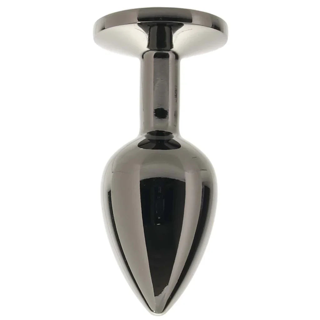 Black Gem Anal Plug in Small - Small – Heaven Boutique Vancouver – side view