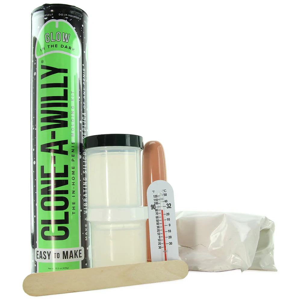 Clone-A-Willy Vibrator Kit in Glow in the Dark – Vancouver adult boutique – features