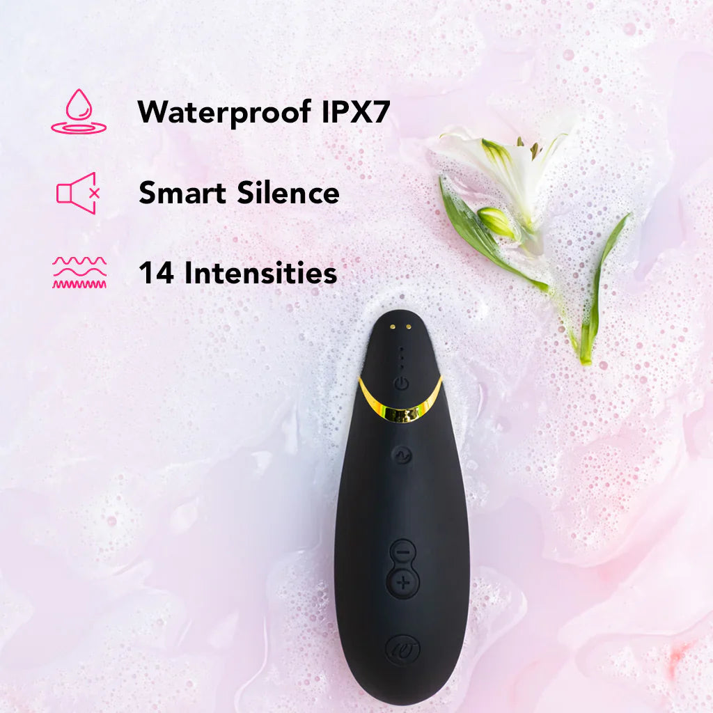 Womanizer Premium 2 Pleasure Air Stimulator in Black Vancouver – product detail