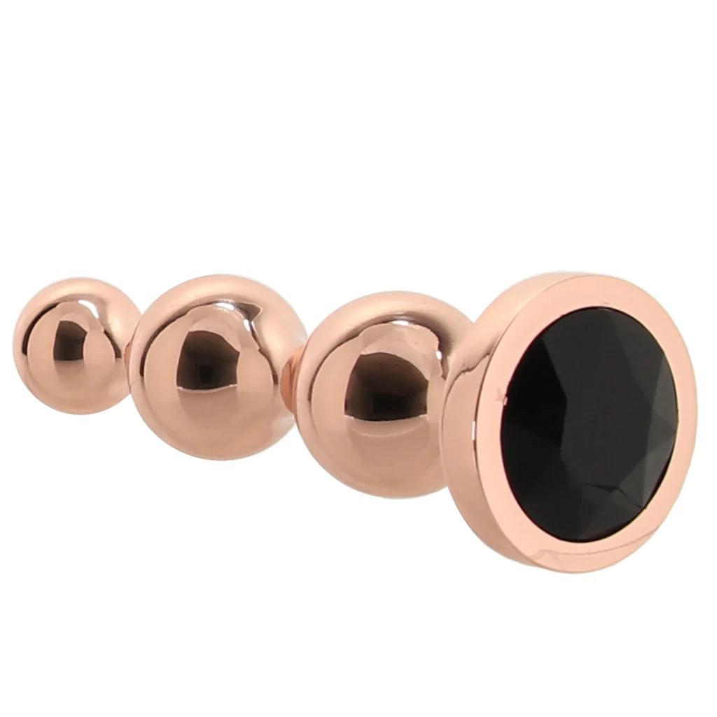 Gender X Gold Digger Beaded Plug - L – Vancouver — discreet 1–2 hour delivery – close-up view