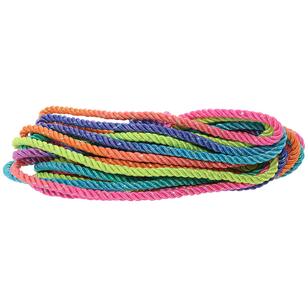 Ouch! 32.8'/10m Bondage Rope in Vibrant Rainbow – Heaven Boutique Vancouver – side view