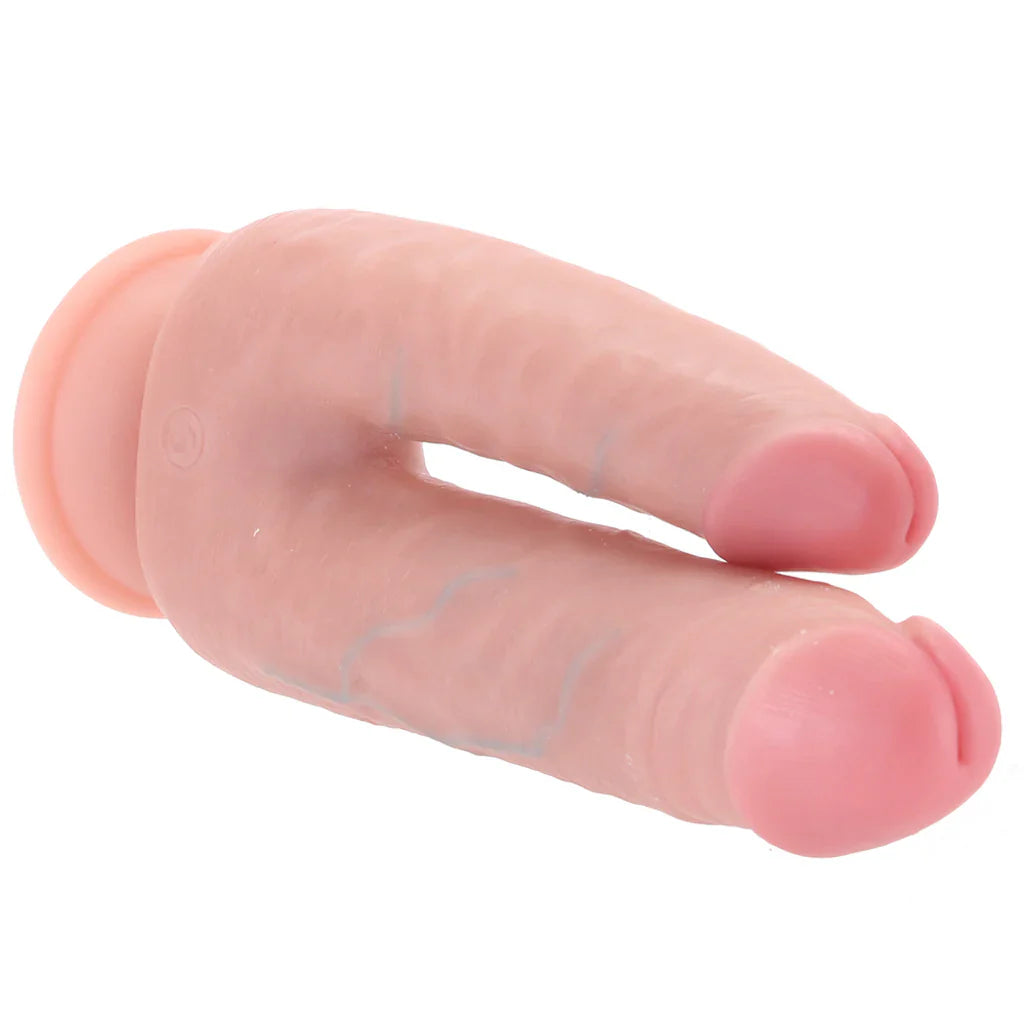 RealRock Double Trouble 5 and 6 Inch Double Dildo in Light – Vancouver adult boutique – features