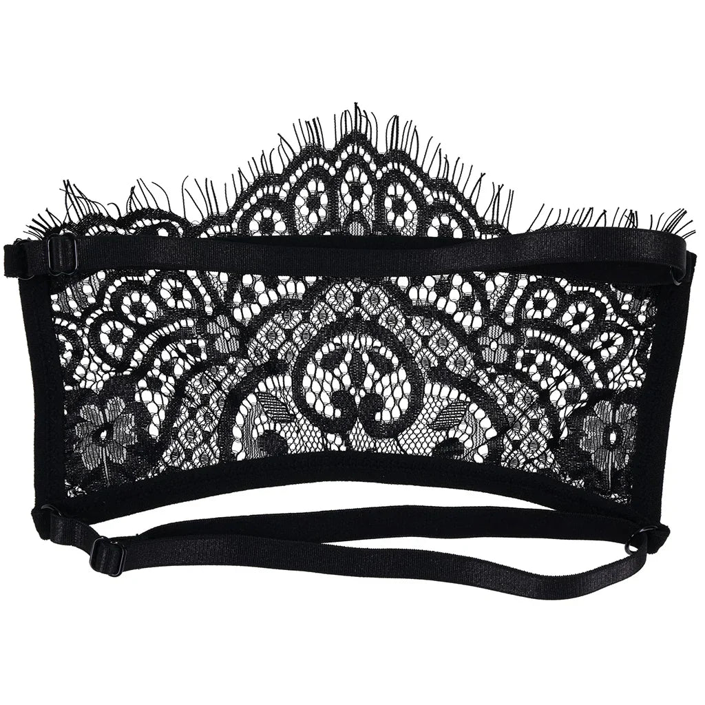 S&M Veiled Vision Lace Blindfold – Heaven Boutique Vancouver – additional angle