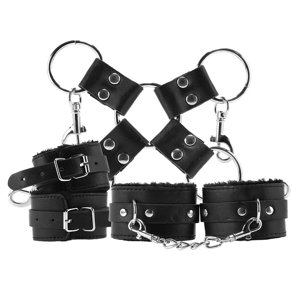 Intermediate Bondage Kit in Black – Heaven Boutique Vancouver – side view