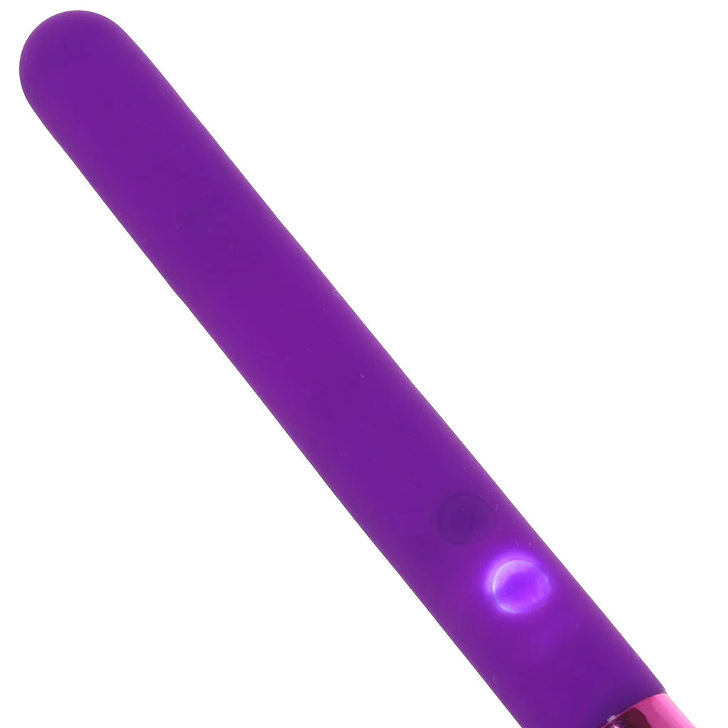 Vala Fiercely Powerful Silicone Flower Vibe in Purple – Heaven Boutique Vancouver – side view