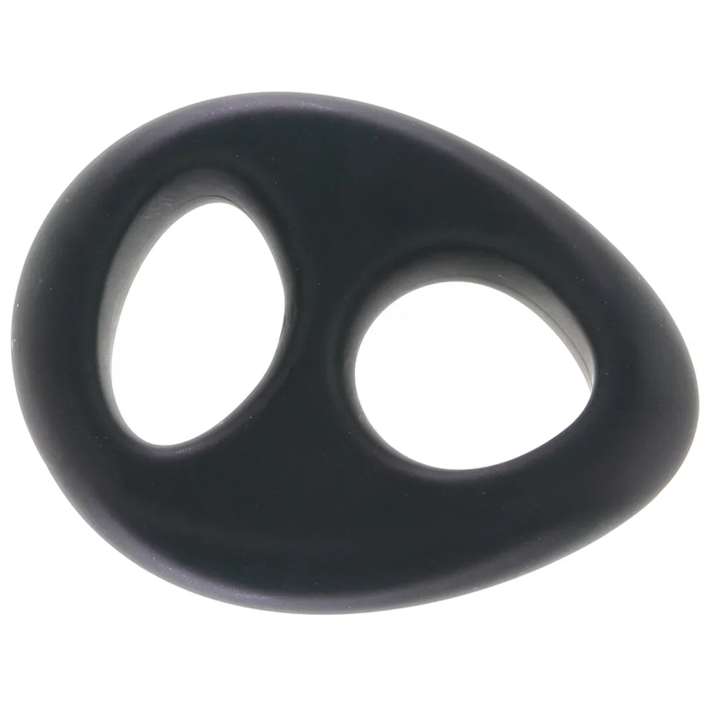 Renegade Romeo Soft Silicone Dual Ring in Black – Heaven Boutique Vancouver – side view