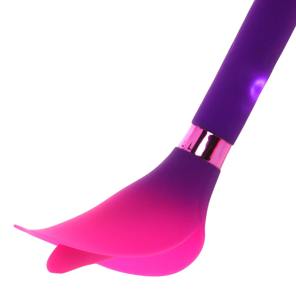 Vala Fiercely Powerful Silicone Flower Vibe in Purple – Vancouver — discreet 1–2 hour delivery – close-up view