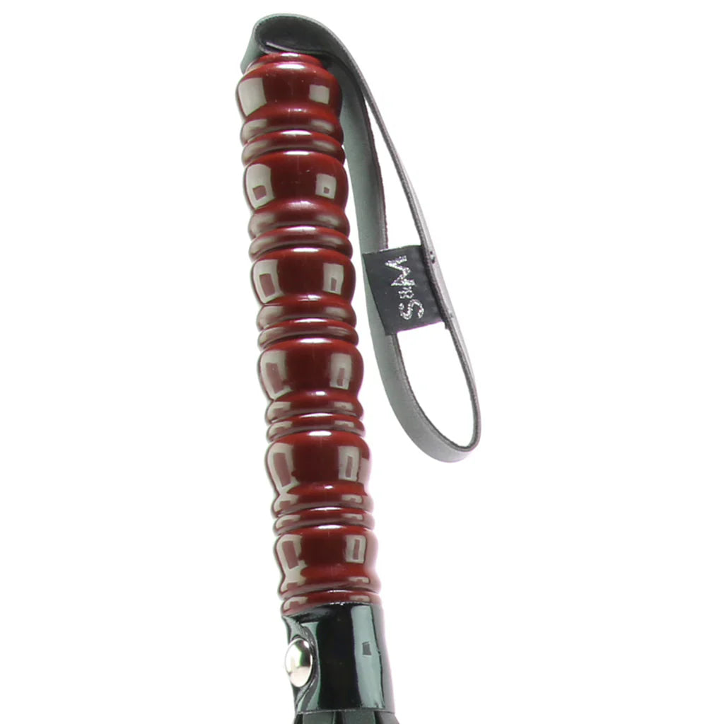 Sex & Mischief Mahogany Flogger – Vancouver — discreet 1–2 hour delivery – close-up view