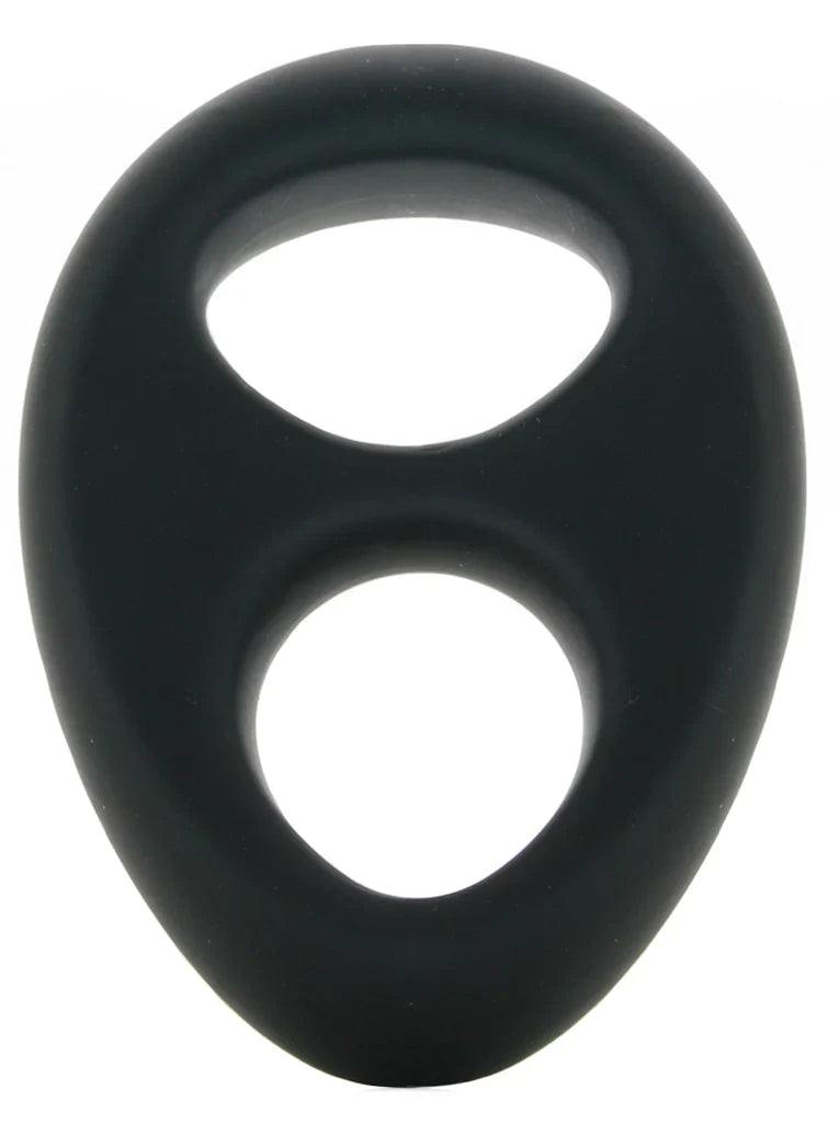 Renegade Romeo Soft Silicone Dual Ring in Black – Vancouver — discreet 1–2 hour delivery – close-up view