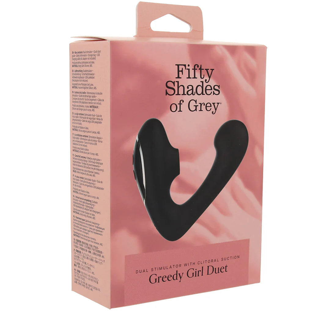 Greedy Girl Duet Stimulator with Clitoral Suction — delivered in Vancouver in 1–2 hours | Heaven Boutique