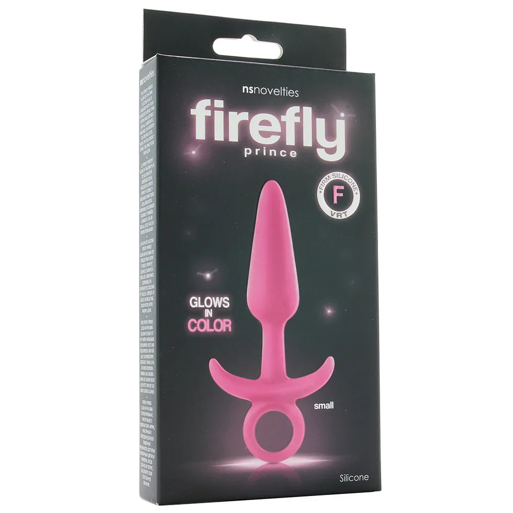 Firefly Small Prince Butt Plug in Glowing Pink – Vancouver — discreet 1–2 hour delivery – close-up view