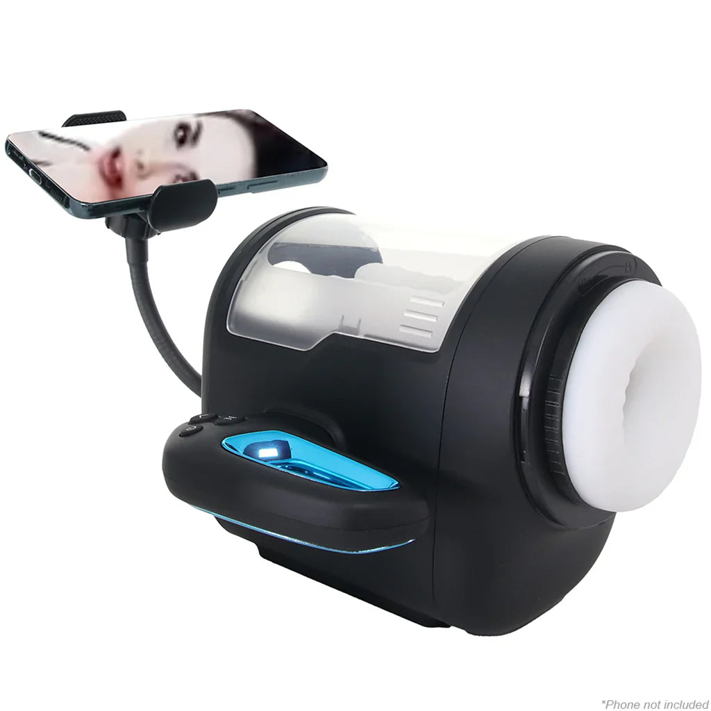 Cyber Milker Stroking & Vibrating Masturbator – Vancouver adult shop – in use view