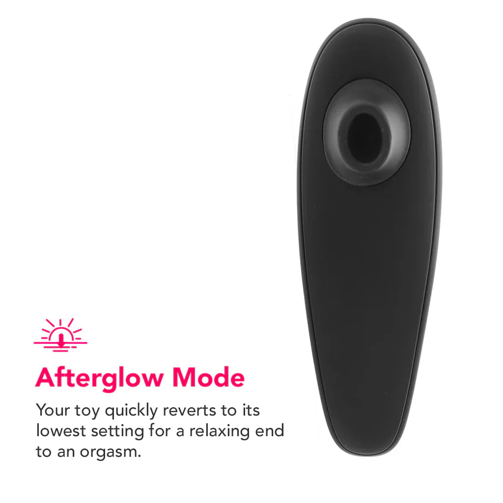 Womanizer Classic 2 Pleasure Air Stimulator in Black – Vancouver adult shop – in use view