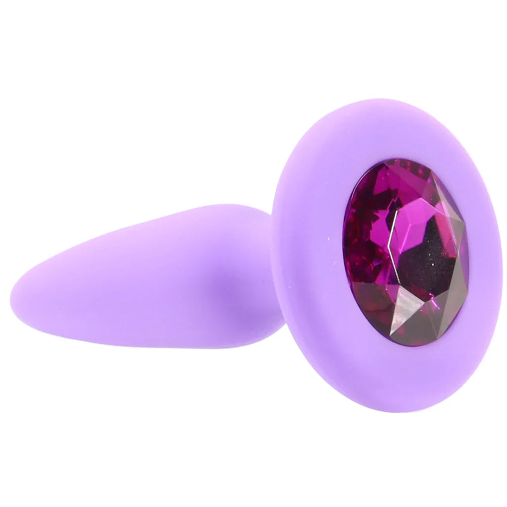 Glams Mini Purple Gem Silicone Butt Plug – Vancouver — discreet 1–2 hour delivery – close-up view